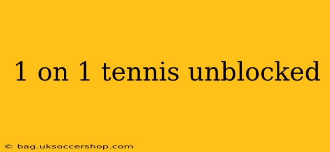 1 on 1 tennis unblocked