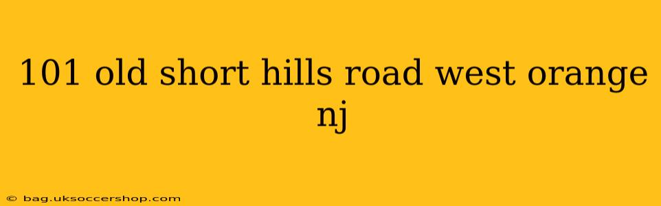 101 old short hills road west orange nj