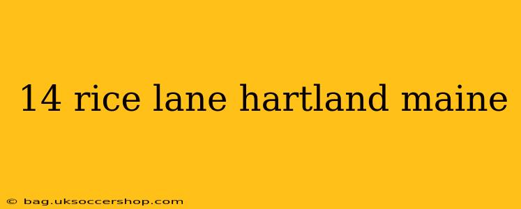 14 rice lane hartland maine