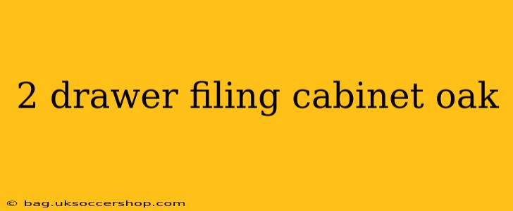 2 drawer filing cabinet oak