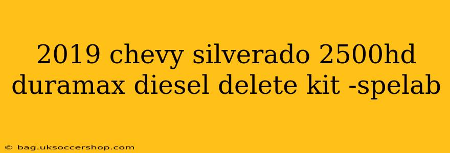 2019 chevy silverado 2500hd duramax diesel delete kit -spelab