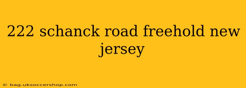 222 schanck road freehold new jersey