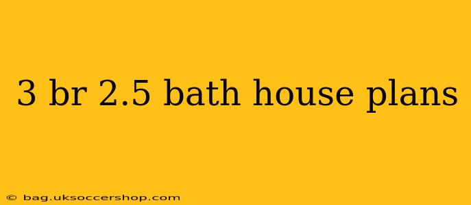3 br 2.5 bath house plans