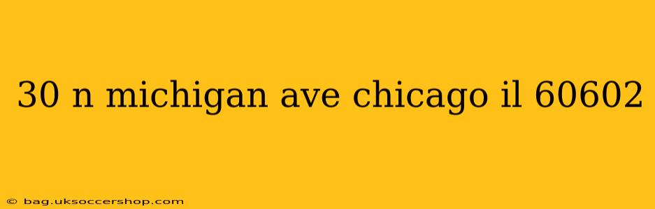 30 n michigan ave chicago il 60602