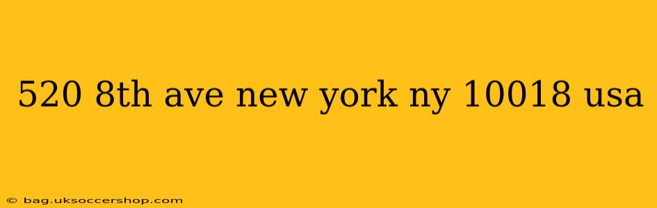 520 8th ave new york ny 10018 usa