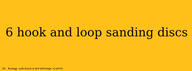 6 hook and loop sanding discs