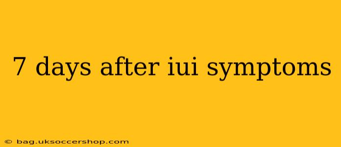 7 days after iui symptoms