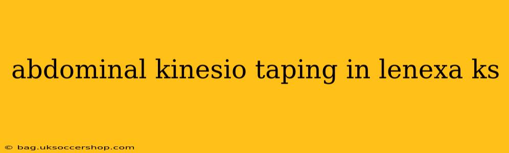 abdominal kinesio taping in lenexa ks