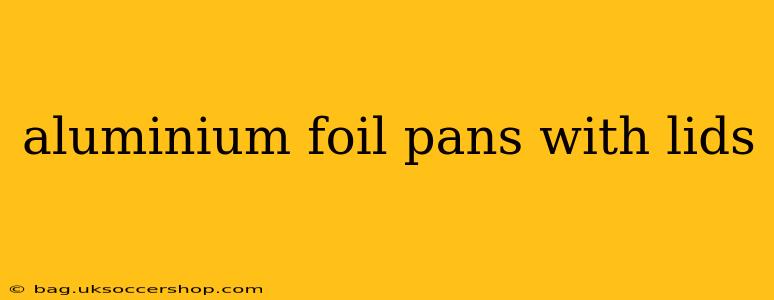aluminium foil pans with lids