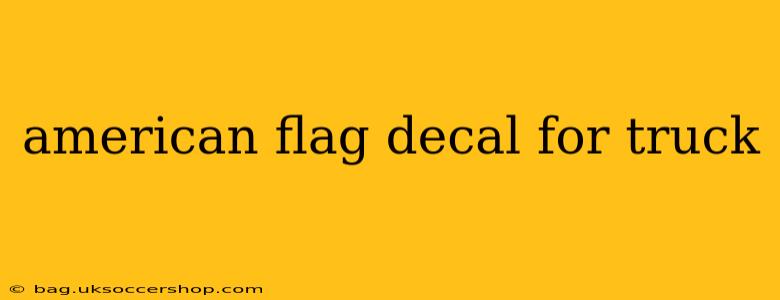 american flag decal for truck