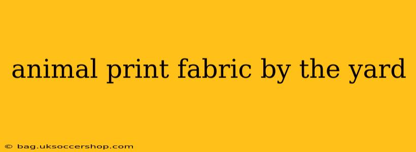 animal print fabric by the yard