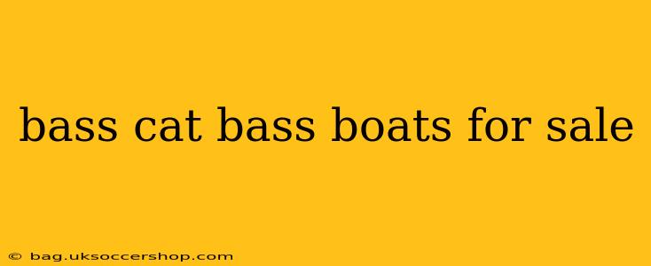 bass cat bass boats for sale