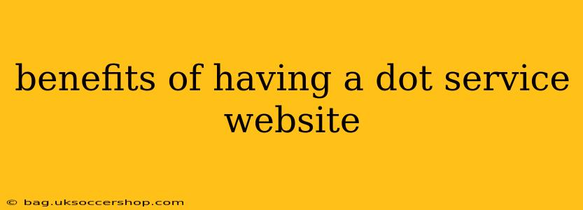 benefits of having a dot service website