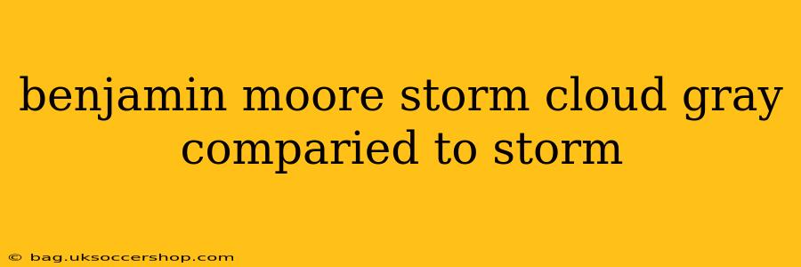 benjamin moore storm cloud gray comparied to storm