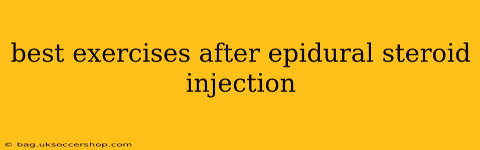 best exercises after epidural steroid injection