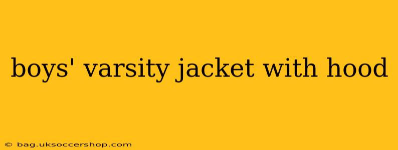 boys' varsity jacket with hood