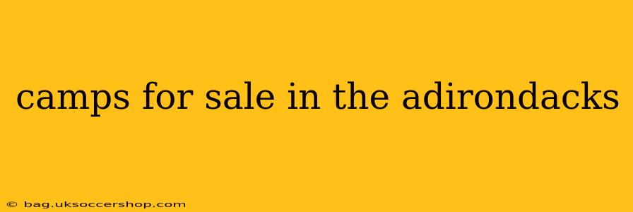 camps for sale in the adirondacks