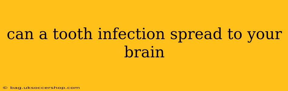 can a tooth infection spread to your brain