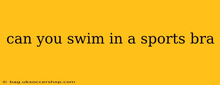 can you swim in a sports bra
