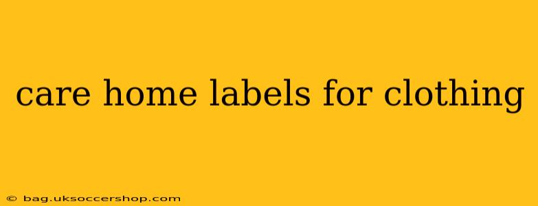 care home labels for clothing