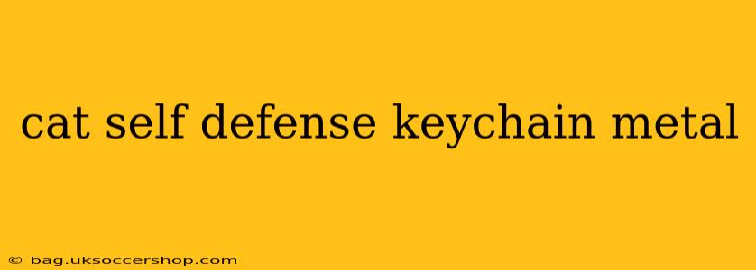 cat self defense keychain metal