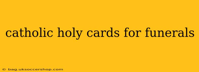 catholic holy cards for funerals