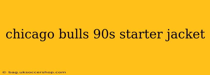 chicago bulls 90s starter jacket
