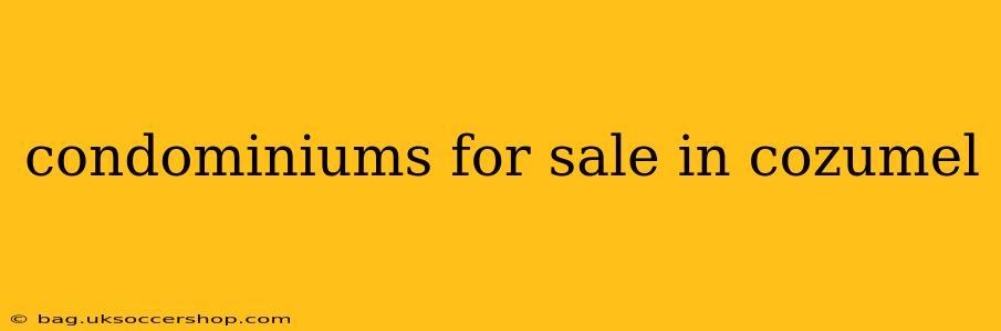 condominiums for sale in cozumel