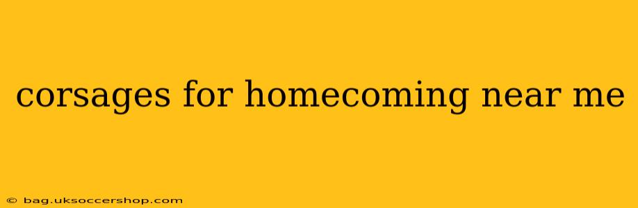 corsages for homecoming near me