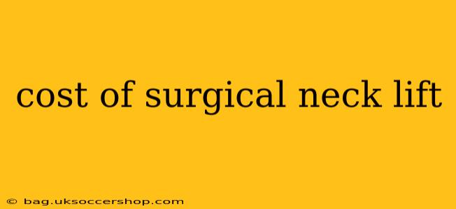 cost of surgical neck lift