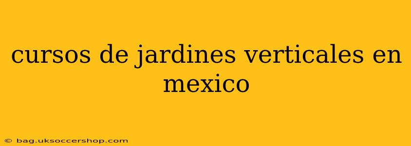 cursos de jardines verticales en mexico