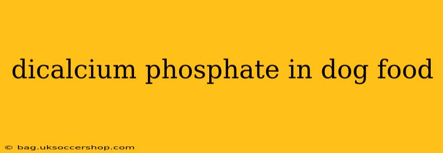 dicalcium phosphate in dog food