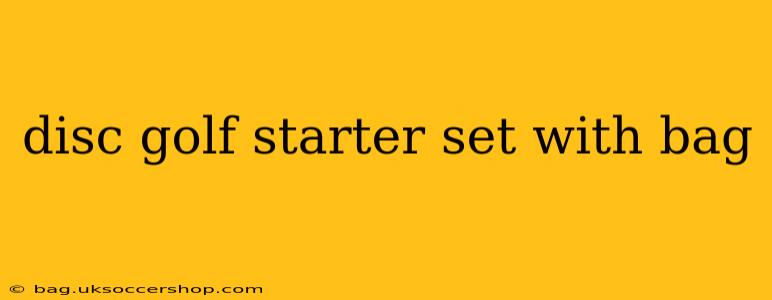disc golf starter set with bag