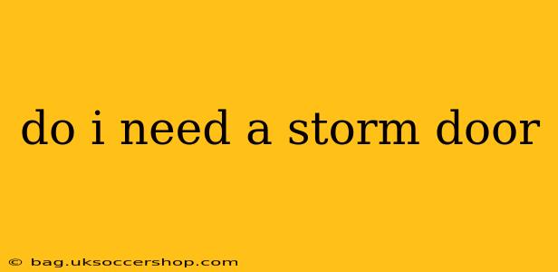 do i need a storm door