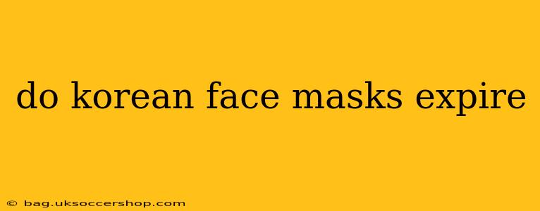 do korean face masks expire