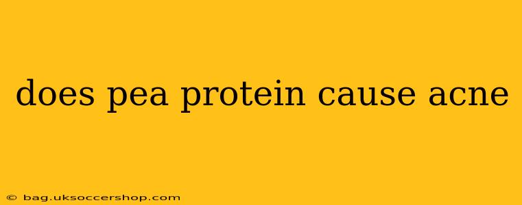 does pea protein cause acne