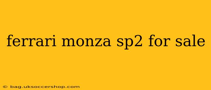 ferrari monza sp2 for sale