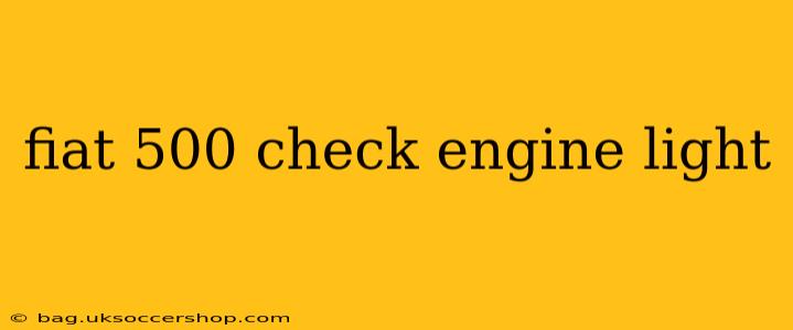 fiat 500 check engine light