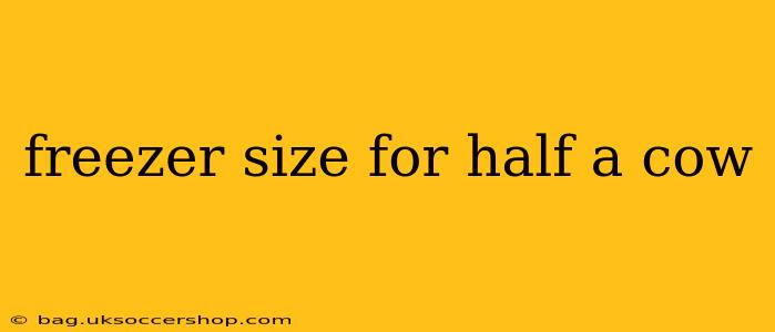 freezer size for half a cow