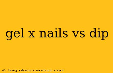 gel x nails vs dip