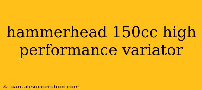 hammerhead 150cc high performance variator