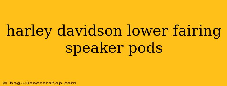 harley davidson lower fairing speaker pods