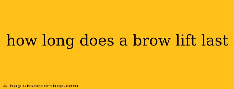 how long does a brow lift last