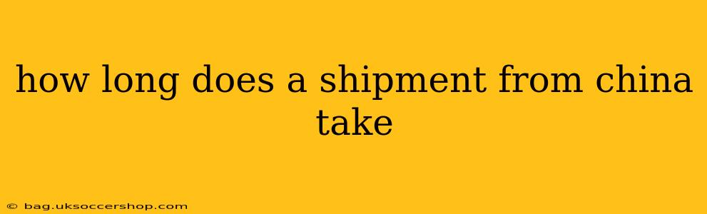 how long does a shipment from china take