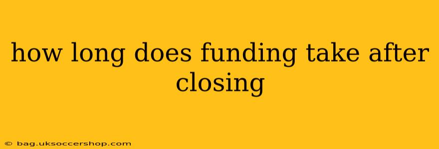 how long does funding take after closing