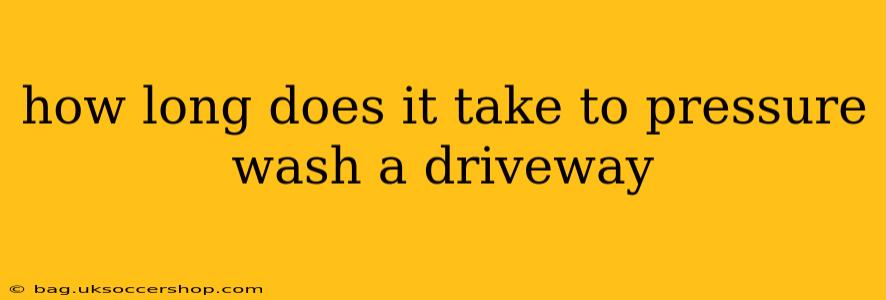 how long does it take to pressure wash a driveway