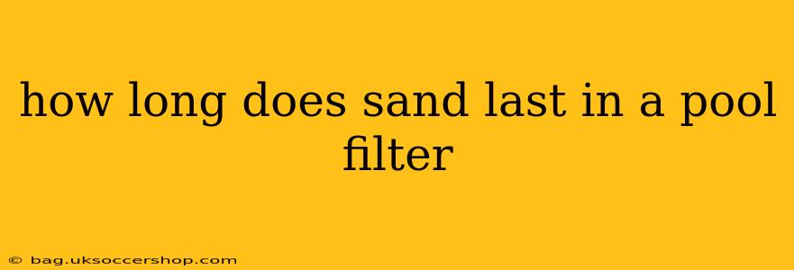 how long does sand last in a pool filter