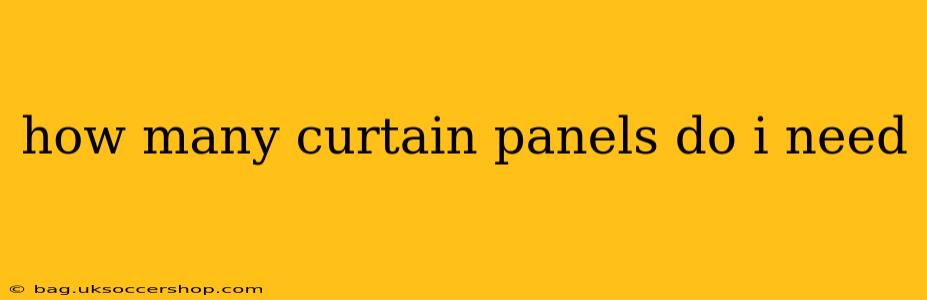 how many curtain panels do i need