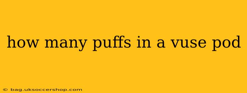 how many puffs in a vuse pod