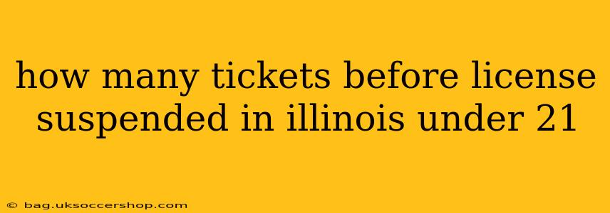 how many tickets before license suspended in illinois under 21